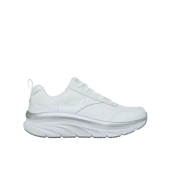 Skechers D'Lux Walker - Timeless Path Zapatillas para mujer blancas en piel y sintético 86091 - 1