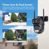 Cámara de vigilancia exterior, cámara de vigilancia Wifi para exteriores de doble lente de 2,4 Ghz, detección humana-IP66 resistente al agua - details 2
