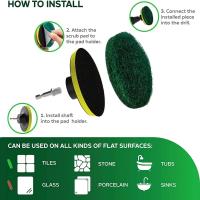 Kit De Cepillo Eléctrico Para Limpieza De Coche Azulejos Baño Cocina Escobillas Plásticas Esmerilador Eco-amigable Tamaño 4 Pulgadas - details 6