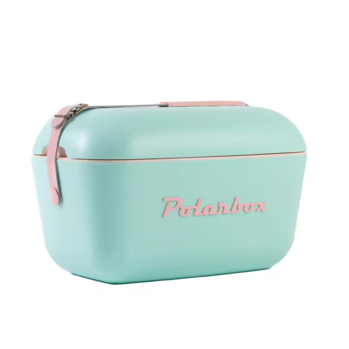Nevera CoolerBag 20L Verde Agua Rosa Pop - Pop con Asa Rosa Polarbox - 1