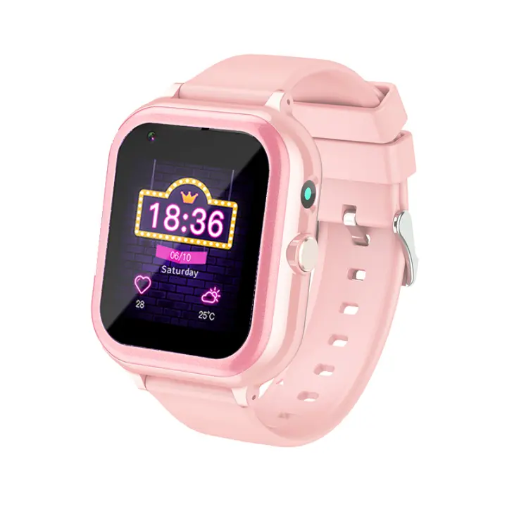 4G Reloj Inteligente Niño Con Pantalla Táctil, Smartwatch Niños, Llamadas, Video Llamadas, seguimiento de la ubicación en tiempo real,  impermeabilidad IP67, Alarma Zonas Seguridad, Cámara, SOS, Linterna, Reloj Teléfono Regalo Para Niños 3-12 Años - 1