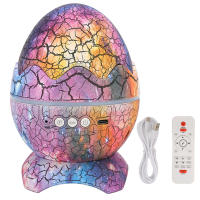 Lámpara Proyector De Huevos De Dinosaurio Con Altavoz Bluetooth Y Control Remoto Luz Nocturna Estelar Para Decoración De Habitaciones Infantiles - details 4