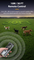 ROJECO Repelente De Perros Ultrasonido De Alta Potencia Anti Ladrar Entrenador Recargable conLinterna LED Dispositivo De Entrenamiento Para Perros - details 9