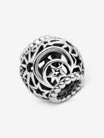 Pandora - Charm Calado de Sol, estrellas y Luna-Plata de Lei - details 1