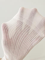 3 Pares De Calcetines De Malla Delgada Para Mujer Verano Calcetines Cortos De Color Sólido Deportivos Transpirables Para Estudiantes - details 3
