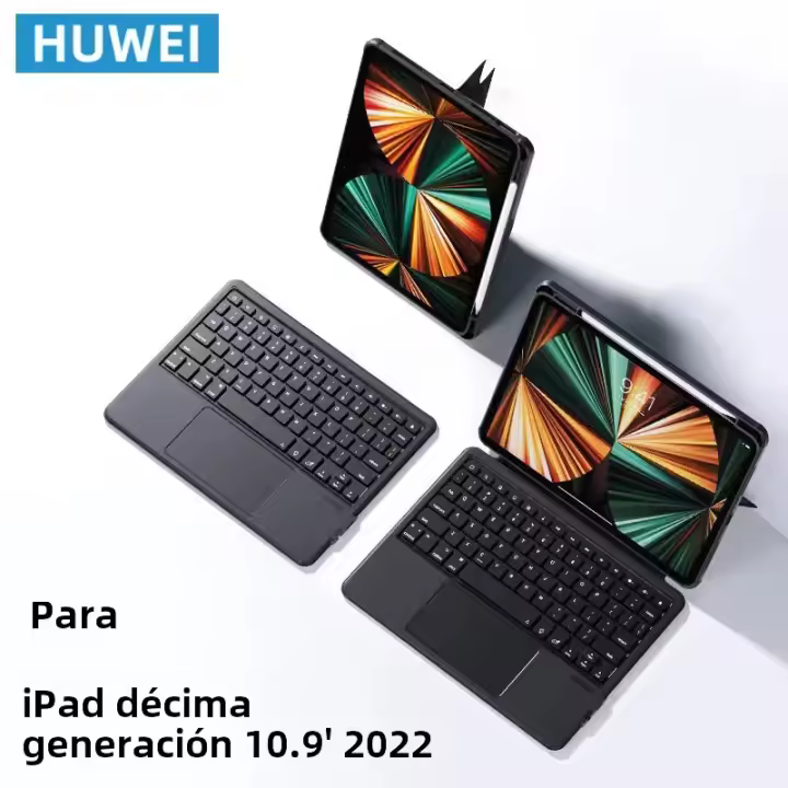 Teclado Mágico HUWEI Para iPad 10ª Gen 2022 Funda Para iPad pro 11 2021 iPad 9ª/8ª/7ª Generación Air 5 Air 4 pro 12.9 6ª 5ª 4ª Funda Protectora Con Teclado - 1
