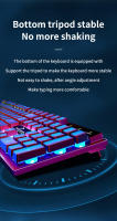 Teclado Con Cable Kadaen KB121 Negro Con Iluminación Colorida 26 Teclas Estilo Té Pomelo Tecla Suspensa Para Juego Y Oficina Universal - details 8