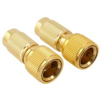 Adaptador De Reparación De Camión Expansible 2pcs Conector De Caucho De Aluminio Para Riega Jardín Conector De Agua Para Riegos En El Jardín - details 1