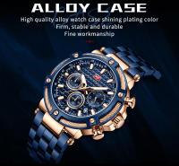 Reloj De Pulsera De Cuarzo MINI FOCUS Para Hombre Con Cronógrafo Y Manos Luminosas Acero Inoxidable Bisel Redondo Resistente Al Agua - details 6