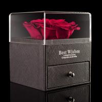 Caja De Joyas Regalo De Día De La Madre Para Mujer Caja De Collar Rosa Artificial Caja De Flores Eterna Para Regalo De San Valentín Decoración De Hogar - details 9