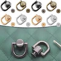 Anclaje De Manija De Cadena De Bolso En Forma De D Metal Accesorio De Hardware Para Bolsos Clip Lateral De Anillo D - details 1