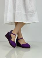 Calzados soraia, Alpargatas de Cuña con Plataforma para Mujer - Sandalias de Esparto con Tira al Tobillo, Punta Cerrada y Acabado en Gamuza Sintética - Calzado Cómodo de Verano Estilo Boho Chic - details 7