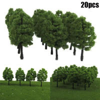 20pcs Árboles De Modelo Para Ferrocarril De Escenificación De Juego De Tablero Parque Decoración De Paisaje Miniatura - details 1