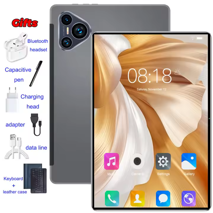 New Original 5G 2025 10.1-inch Android Tablet 16GB RAM 1TB ROM Android 13.0 20000mAh WiFi 14 Core HD Large Screen Dual SIM Card 5MP 13MP Office Learning GPS Bluetooth with Keyboard Comes with Bluetooth Earphones Low Price Hot Sale - 1