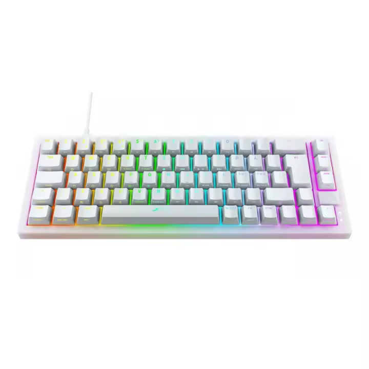 CHERRY XTRFY - K5 COMPACT RGB teclado Juego USB QWERTY Español Negro, Blanco K5RGBCPTTPWHITER-S - 1