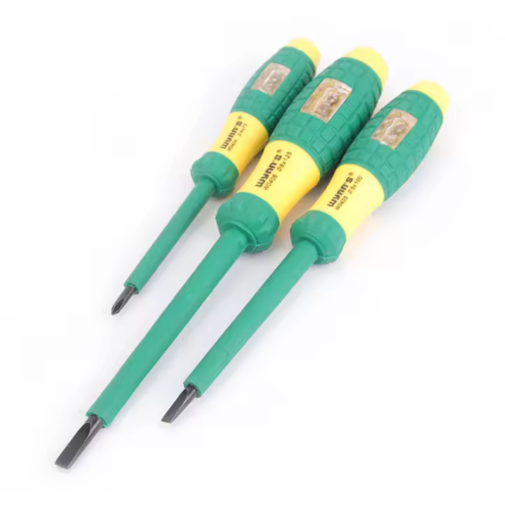 WYNN'S Prueba De Voltaje Destornillador Multifuncional Con Pluma De Prueba Para Electricista Herramienta De Mano Con Mango Antideslizante Material De Acero Cromo-vanadio - 1