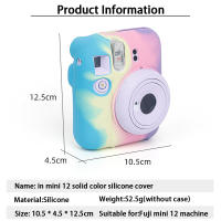 Funda De Cuero PU Y Silicona Suave Para Polaroid Instax Mini12 Cámara Portátil Bolsa Protectora Para Fujifilm Estilo Bolso - details 15