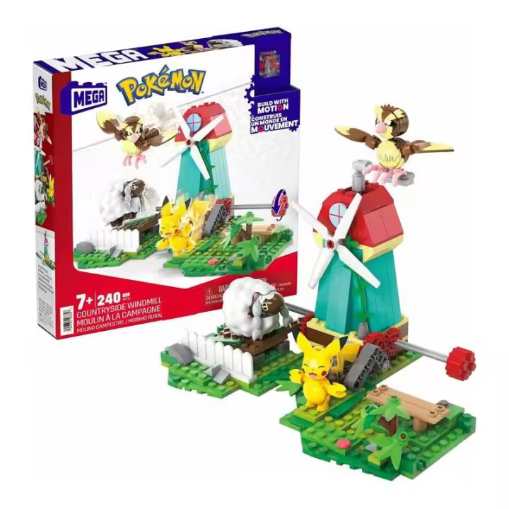 Mattel MEGA CONSTRUX POKÉMON CIUDAD DEL VIENTO - Figuras de Acción Militar - 1