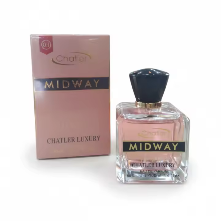 Perfume femenino **Midway Eau de Parfum de Chatler**, fragancia suave y elegante, con un aroma delicado y femenino, ideal para el uso diario u ocasiones especiales. Presentado en frasco original con estuche. 🚚 Envíos a España 24/48 horas. - 1
