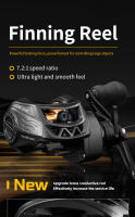 Carrete De Pesca AK-2000 Baitcasting Alta Velocidad Equipo De Pesca Ligero Manivela Izquierda Para Agua Dulce Y Salada - details 0