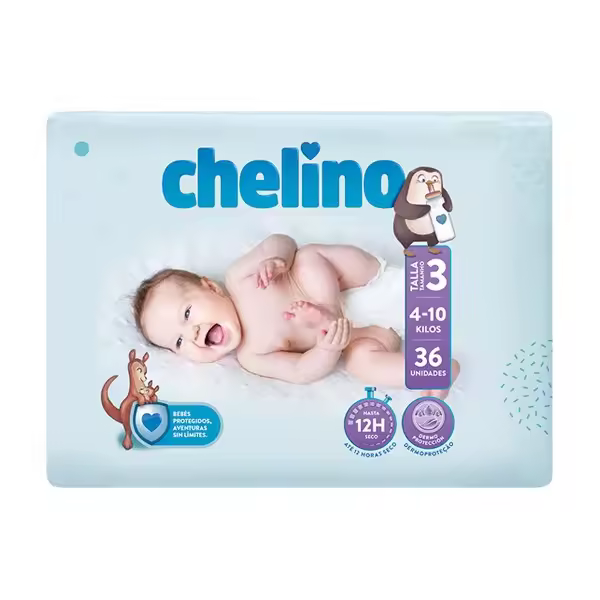 Pañal Chelino Talla 3 4-10 kg 36 Unds - 1