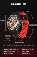 Reloj Mécanico LIGE Para Hombres Con Luz Táctil De Acero Inoxidable Reloj De Pulsera De Lujo Con Torbión Resistente Al Agua Y Luz En Manos - details 6
