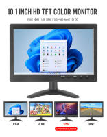 Monitor LCD Portátil KTYDKP 10.1" Con Entrada De Video 2 Canales AV/VGA/HDMI/BNC Pantalla Rotable Con Altavoz USB Para Coche - details 0