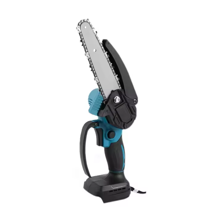 Mini motosierra eléctrica inalámbrica de 6 pulgadas y 800 W, podadora de madera, 2 baterías, podadora de batería compatible con Makita - 1