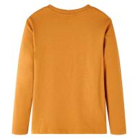 Camiseta infantil de manga larga ocre oscuro 140 - details 1