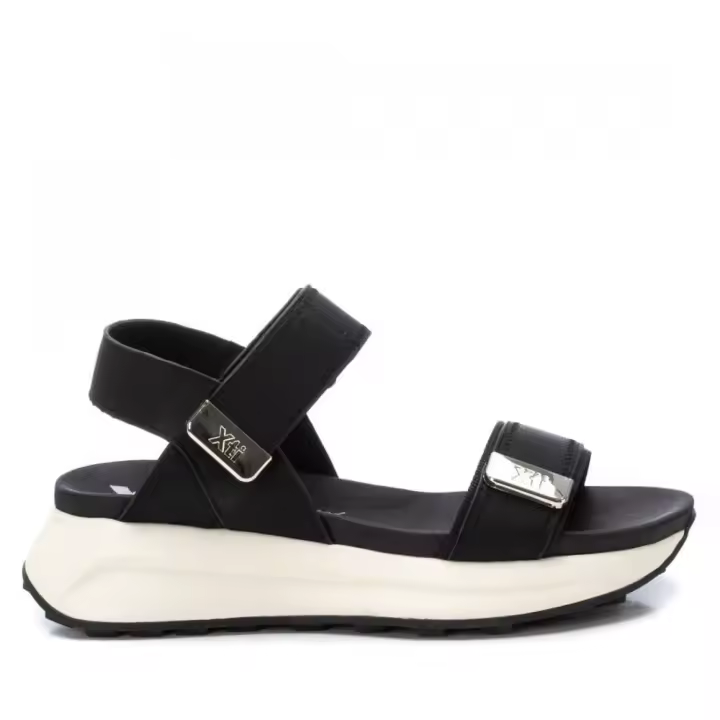 Sandalias plataforma mujer XTI 143874 01 SANDALIA PLATAFORMA VELCROS NEGRO 35742 25V - 1