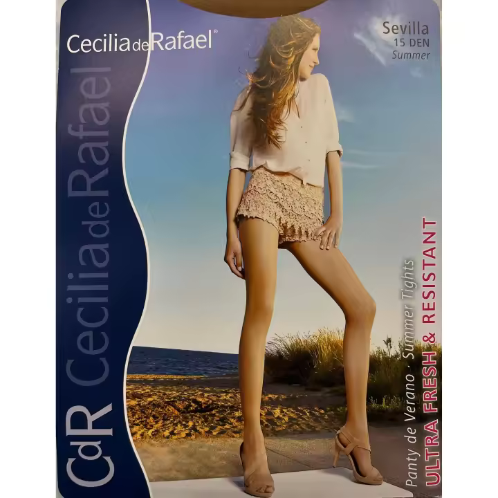 Medias panty fino ultraresistente Cecilia de Rafael 15 den T.4 L - 1