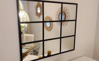 THEROSE - Espejo Ventana Negro 100x80cm Espejo Industrial - details 5