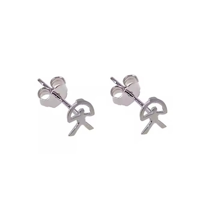 Inmaculada Romero Pendientes Plata Ley 925m Indalo Mini 6mm Mujer - 1
