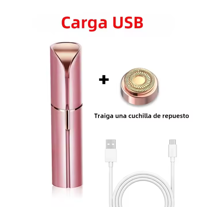 Dispositivo de depilación eléctrica portátil con forma de labio femenino, afeitadora doméstica indolora y eficaz - 1