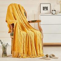Manta Bohemia Blanca Texturizada Grande Tejida Vintage Lujo Para Cama Sofá Cubierta De Manta De Algodón Acrílico 100% - details 18