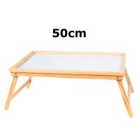 Mesa de cama,bandeja de cama plegable de madera 50 x 31 x 21 cm, mesa multiuso para desayuno con patas plegables, ligera y resistente, fondo blanco - details 0