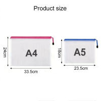 Carpeta Transparente PVC De Red Con Cierre Para Documentos A4/A5 Estudio Y Oficina 5 Piezas Suministros Escolares Y De Oficina Para Estudiantes - details 9