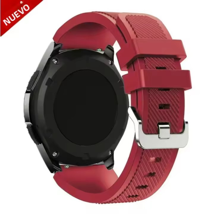 Correa De Silicona Para Reloj Samsung Galaxy Watch 5/6/4/3/46mm/Active 2/Gear S3 Frontier/Sport Compatible Con Huawei GT 4/3/2/2E - 1