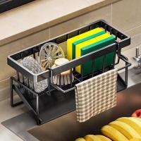 Escurridor de Maple inoxidable para fregadero de Cocina, soporte de Esponja para almacenamiento de Grifo, sombrero, toallero, estante organizador, accesorios de Cocina - details 2