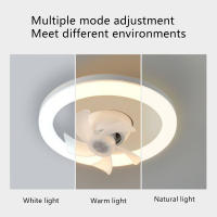 Ventilador De Techo LED 360° Con Cabeza Oscilante Blanco Silencioso Para Dormitorio Estudio Baño Control Remoto Incluido E27 Incluido - details 7