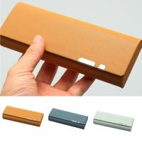 Caja De Almacenamiento Para Gafas De Sol PU Cuero Portátil Color Sólido Casco Rígido Protector Para Gafas Unisex - details 0