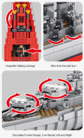 Bloques De Construcción Militar WW2 Gran Buque De Guerra Modelo En Ladrillo Juguete Educativo Para Niños Regalo De Fiestas Para Niños Hombres - details 34
