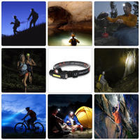 Linterna Frontal Q5+COB Con Batería 18650 Integrada Potente Para Camping Y Pesca Luz LED COB Iluminación Stepless Dimming Impermeable - details 8