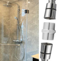 Conector De Ducha Extensor De Longitud En Cromo De Latón G1/2 Accesorios De Baño Para Mangueras Extra Largas LEENKEA - details 4