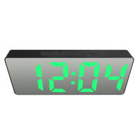 Reloj De Mesa LED Espejo Digital Para Dormitorio Oficina Viaje Con Función De Alarma Y Temperatura Espejo De Maquillaje - details 1