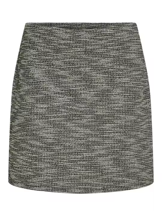 Falda mini Vila Amera negra y beige para mujer - 1