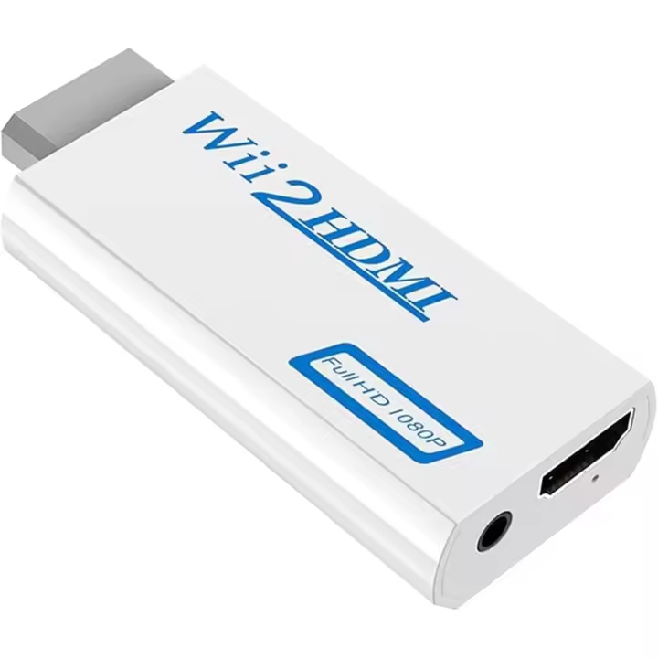 FGNS. Convertidor Wi i a HDMI Video,convertidor de Adaptador de Video Full HD 1080P con Audio de 3.5mm - 1