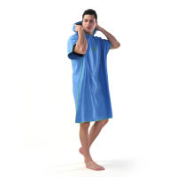 Poncho De Playa Con Capucha Para Adultos Toalla De Baño Microfibra Toalla De Natación Y Cambio Ultra Absorbente - details 4
