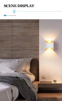 Lámpara De Pared LED 10W Aluminio Moderna Nórdica Exterior Interior Para Sala De Estar Dormitorio Lámpara De Noche 85-265V - details 9