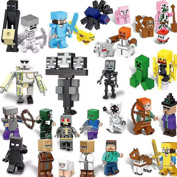29 Pcs/set Minecraft Block Toys Figures Brick Kids Birthday Gift - 1